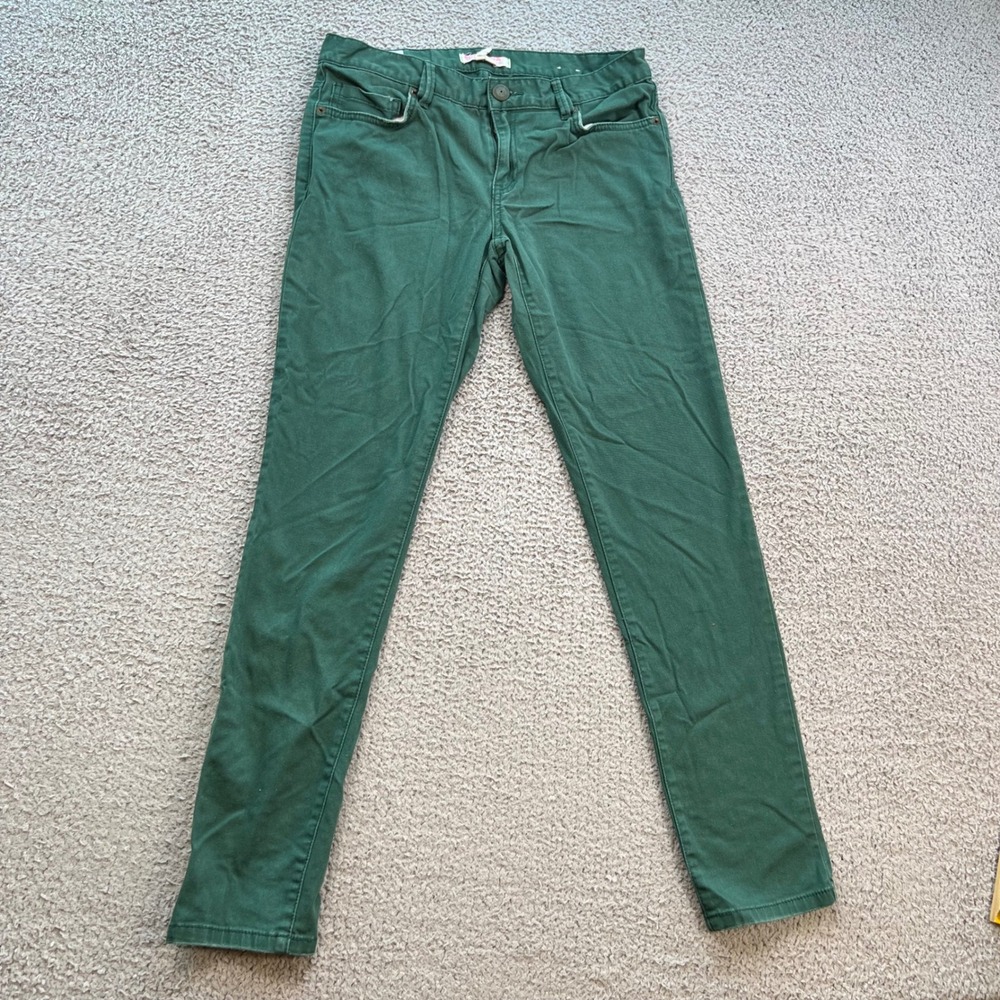 BCBGeneration Jasper Slim Fit Green Pants Verde Size 27 QCX2E425